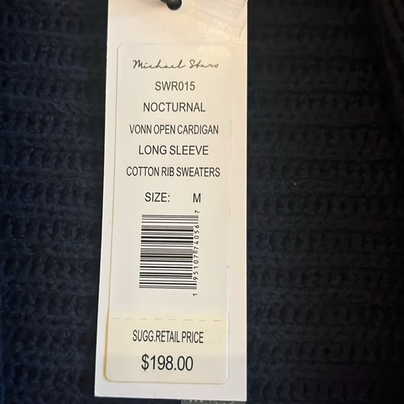 Michael stars vonn open cardigan / coatigan navy blue - Picture 11 of 11
